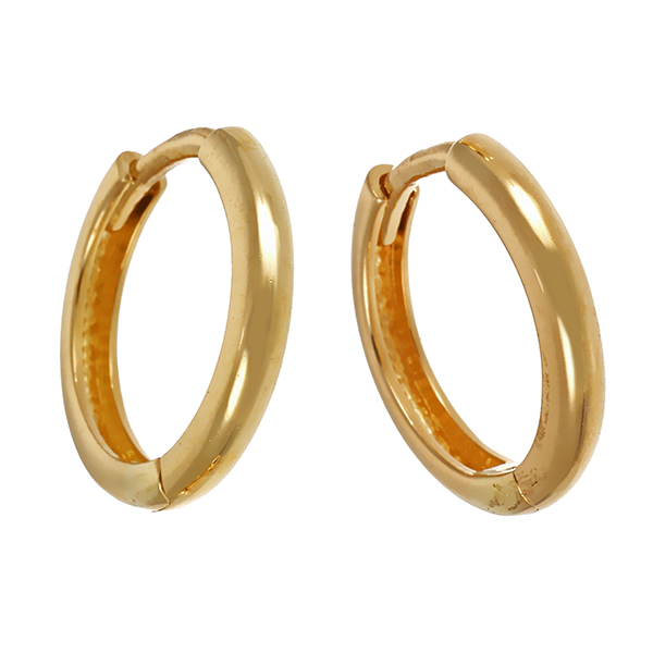 Ohrringe, 14K, Gelbgold, Creolen