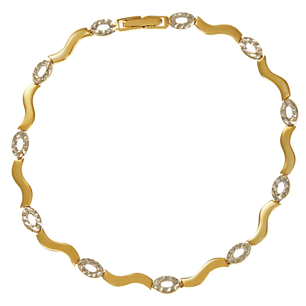 Armband, 14K, Gelb-/Weißgold