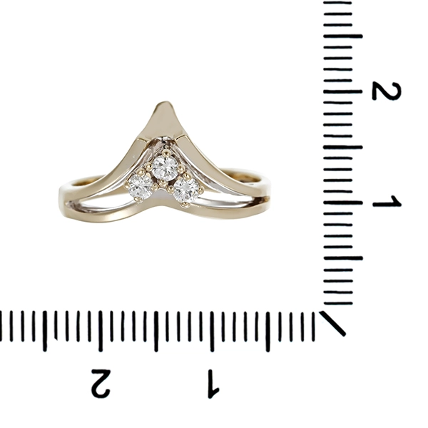 Diamantring, 14K, Weißgold, Brillanten