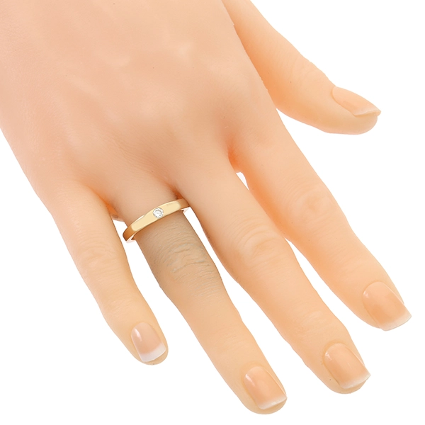 Diamantring, 14K, Gelbgold, Brillant 0,10 ct