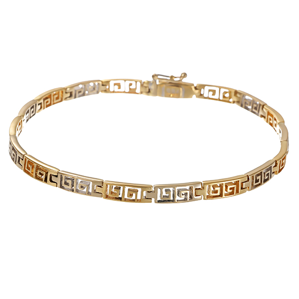 Armband, 18K, Gelb-/Weißgold