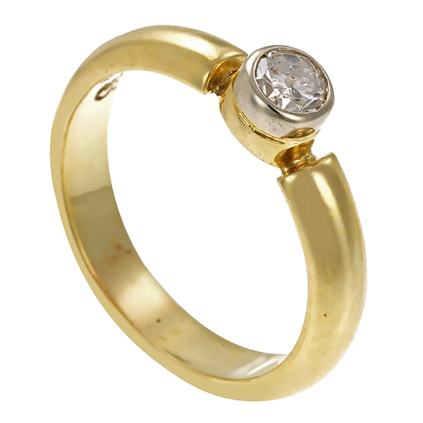 ing, 14K, Gelbgold, Brillant, 0,30ct