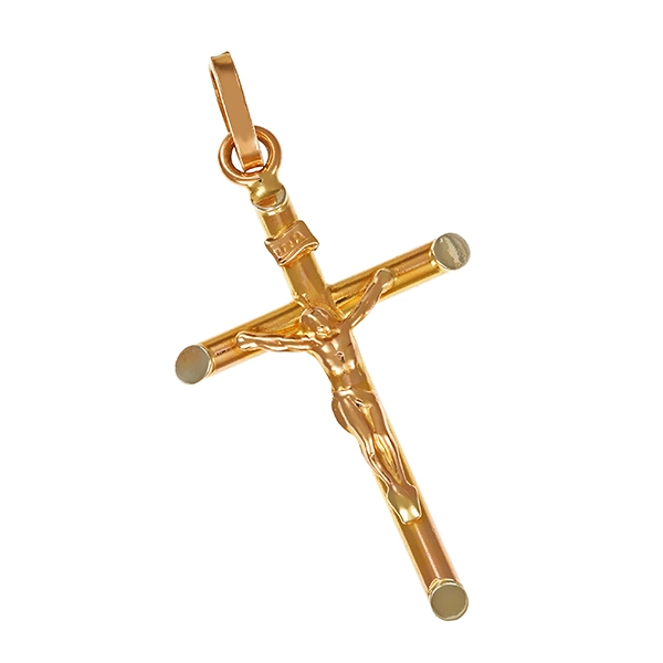 Anhänger,14K, Gelbgold, Kruzifix