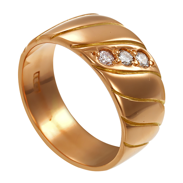 Ring, 18K, Gelbgold, Brillanten