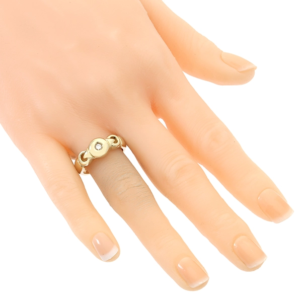Diamantring, 14K, Gelbgold, Brillant