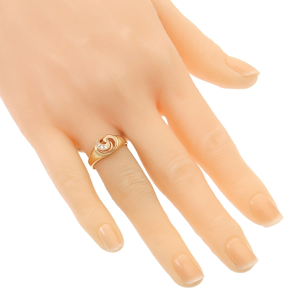 Ring, 14K, Rot-/Gelbgold, Zirkonia