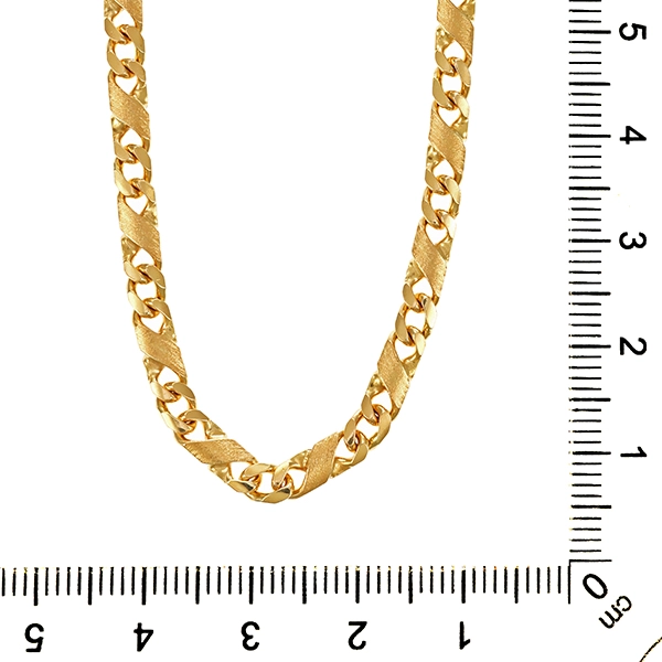 Goldkette, 14K, Gelbgold, Panzer-