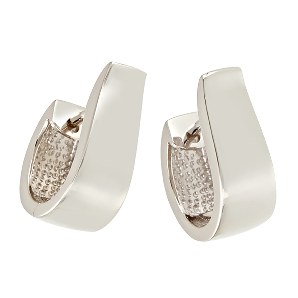 Creolen, 14K, Weißgold