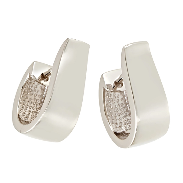Creolen, 14K, Weißgold