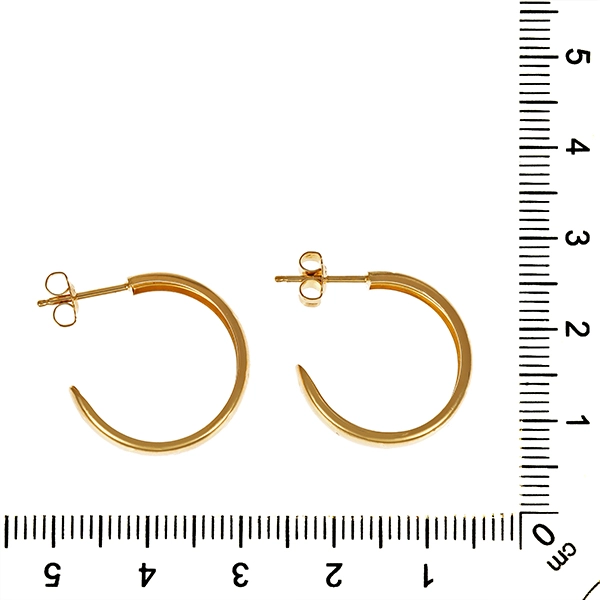 Steckcreolen, 8K, Gelbgold