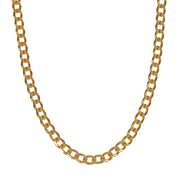 Collierkette, 14K, Gelbgold, Panzer-