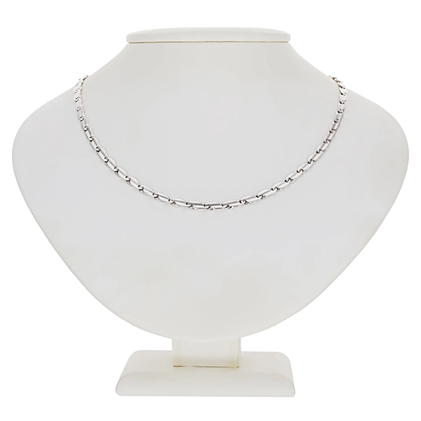 Kette, 14K, Weißgold