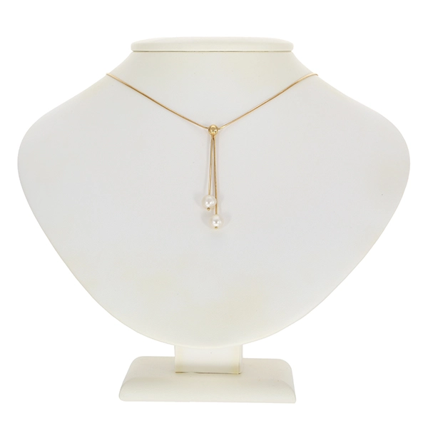 Collier, 14K, Gelbgold, Perlen