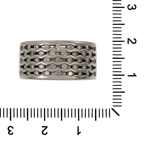 Diamantring, 14K, Weißgold, Brillanten 1,02 ct