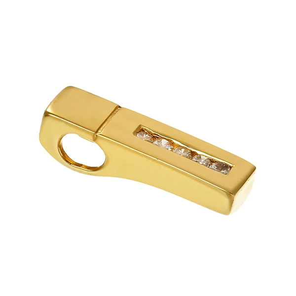 Anhänger, 14K, Gelbgold, Brillanten