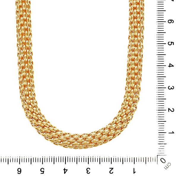Collier, 18K, Gelbgold, FOPE