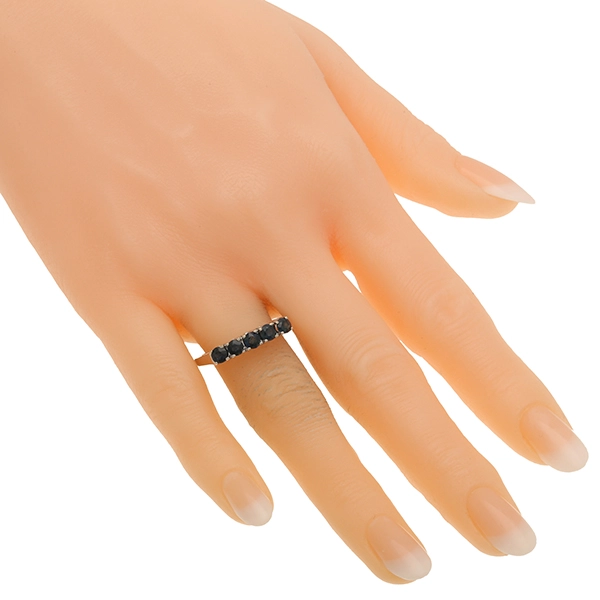 Ring, 14K, Weißgold, Saphire