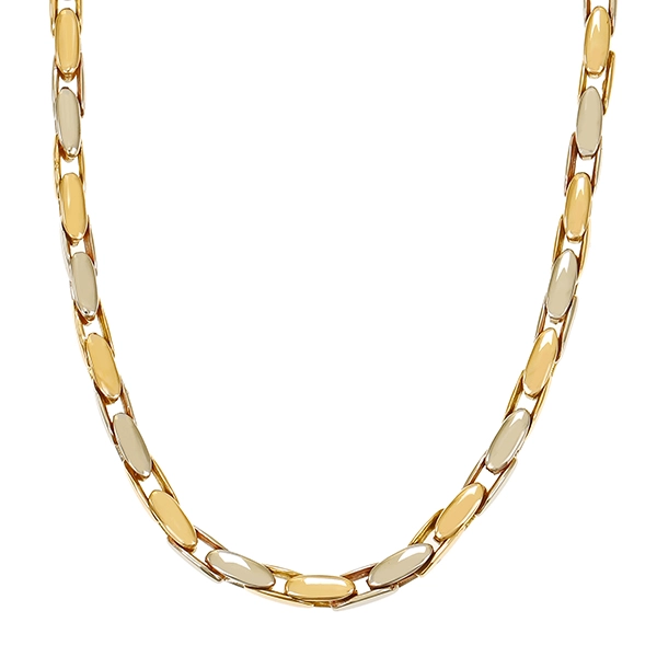 Collier, 18K, Gelb-/Weißgold