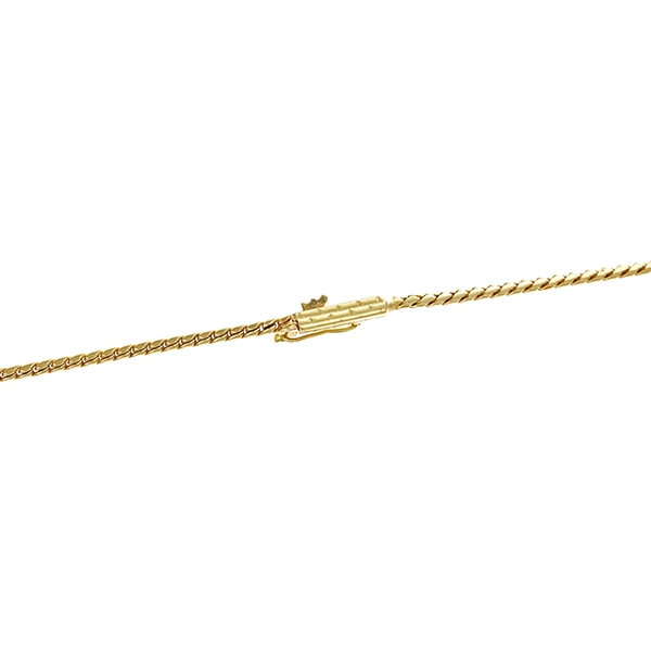 Collier, 14K, Gelb-/Weißgold, Diamanten