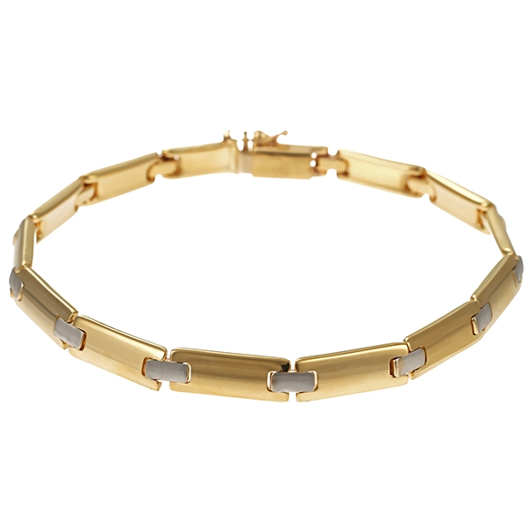 Armband, 14K, Gelb-/Weißgold
