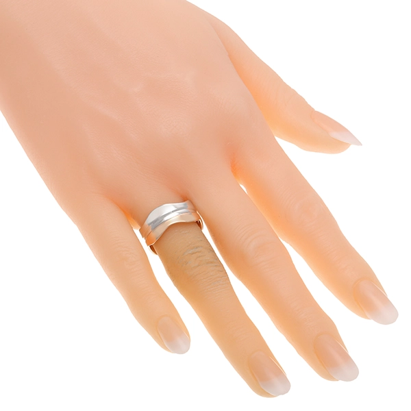Ring, 14K, Rot-/Weißgold