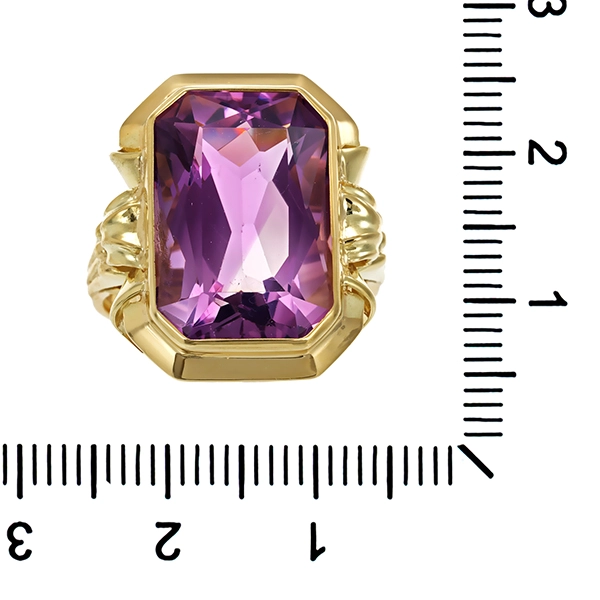 Ring, 14K, Gelbgold, Amethyst