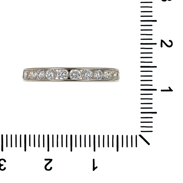 Ring, 9K, Weißgold, Zirkonia