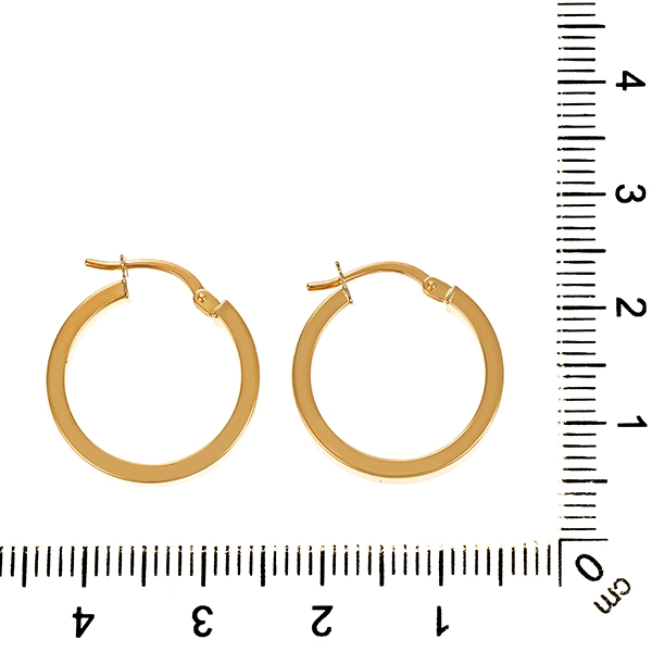 Creolen, 14K, Gelbgold