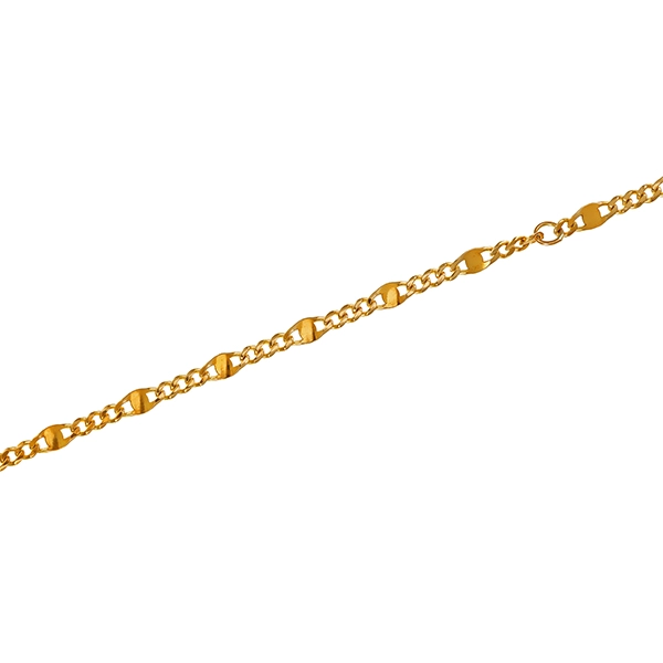 Fußkette, 8K, Gelbgold