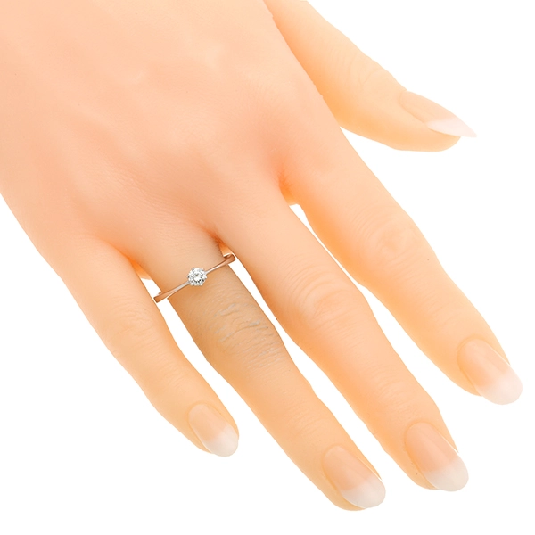 Diamantring, 14K, Weißgold, Brillant 0,21 ct