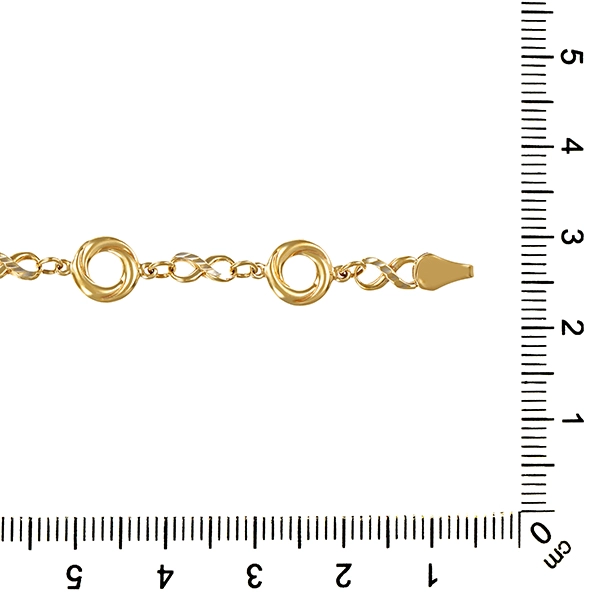 Armband, 8K, Gelb-/Weißgold