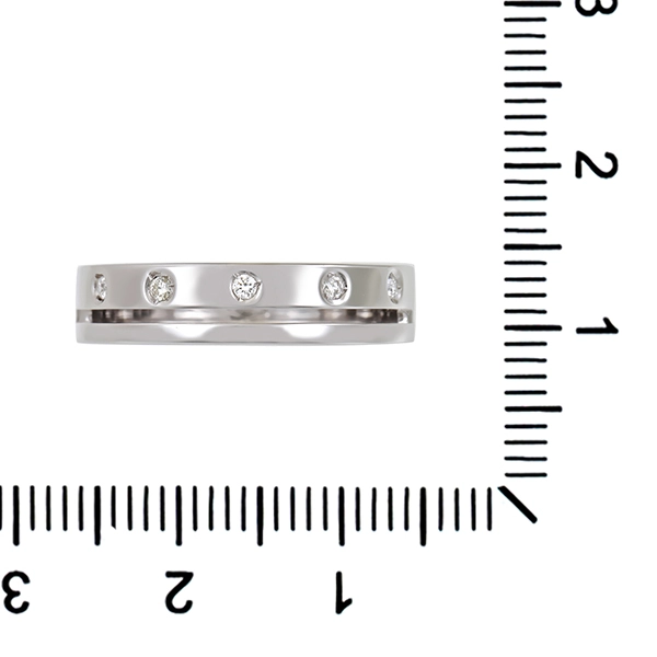 Diamantring, 18K, Weißgold, Brillant(en) 0,05 ct