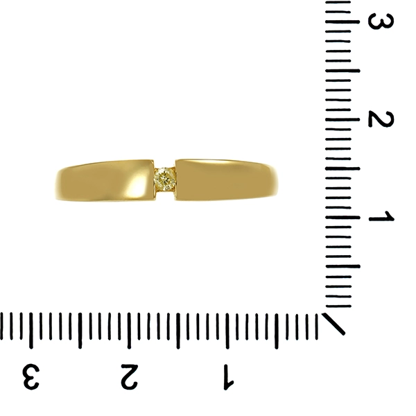 Brillantring, 8K, Gelbgold