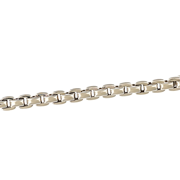 Armband, 18K, Weißgold, Anker-