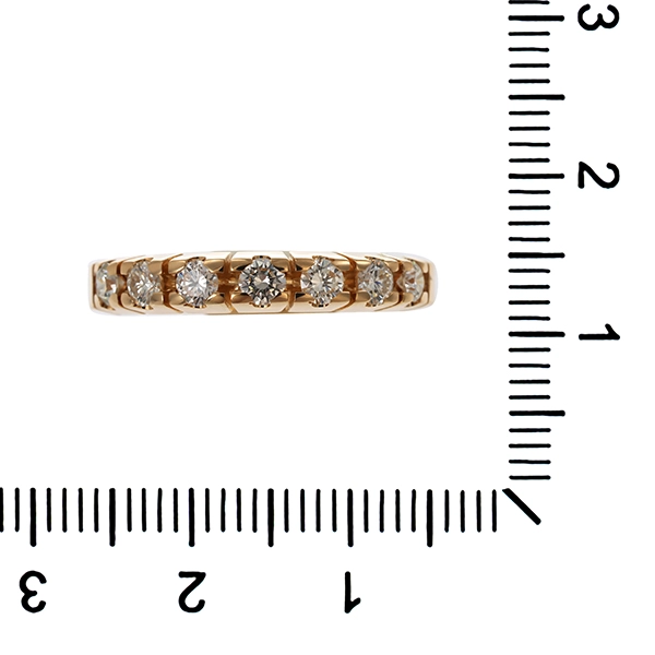Diamantring, 14K, Gelbgold, Brillanten 0,56 ct, Christ
