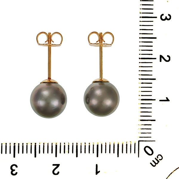Ohrstecker, 14K, Gelbgold, Zuchtperlen