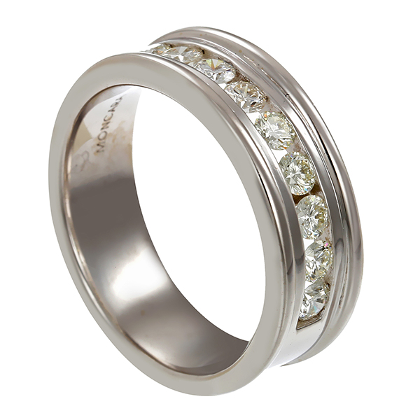 Diamantring, 14K, Weißgold, Brillanten 0,45 ct
