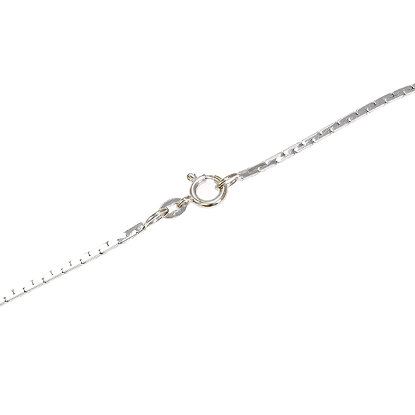 Collier, 14K, Weißgold, Diamanten