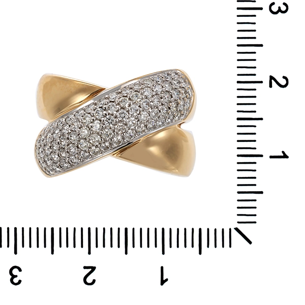 Brillantring, 14K, Gelb-/Weißgold, 1,00ct, Christ