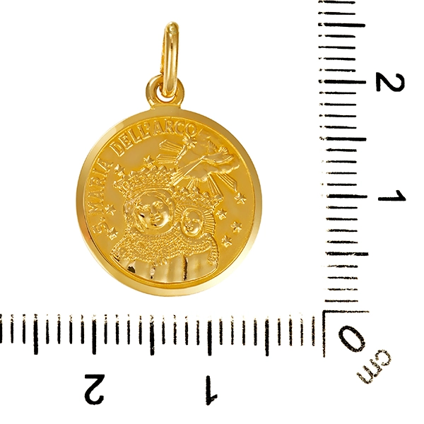 Anhänger, 18K, Gelbgold, Maria