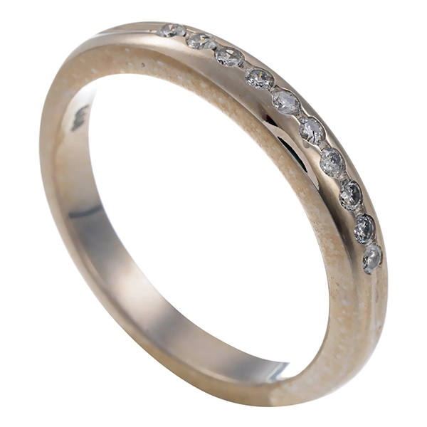 Diamantring, 14K, Weißgold, Brillanten 0,20 ct