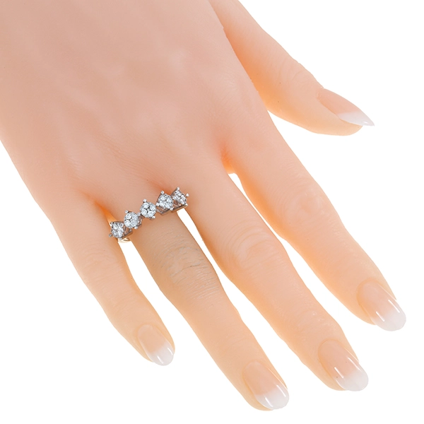 Diamantring, 8K, Gelb-/Weißgold, brillanten