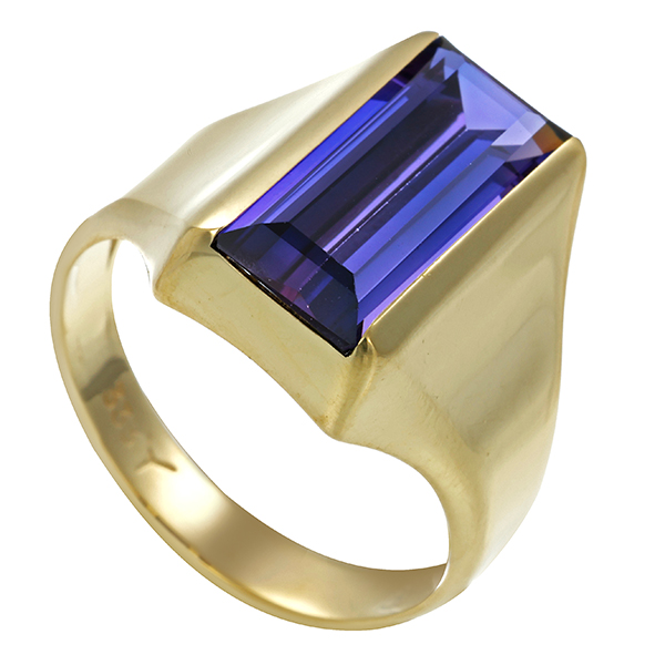 Ring, 8K, Gelbgold, Amethyst