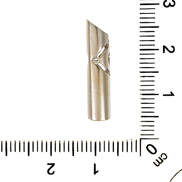 Anhänger, 14K, Weißgold, Brillant