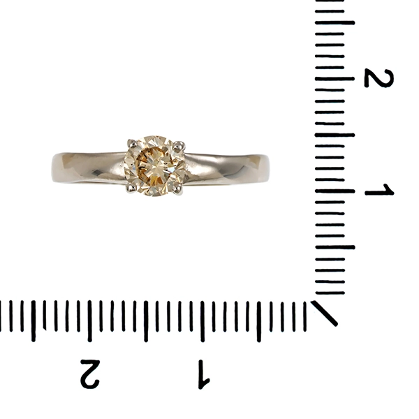 Brillantring, 14K, Weißgold, 0,42ct