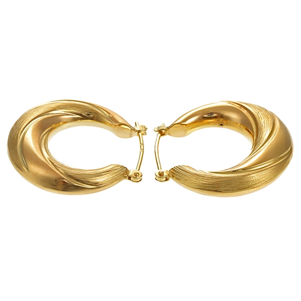 Creolen, 14K, Gelbgold