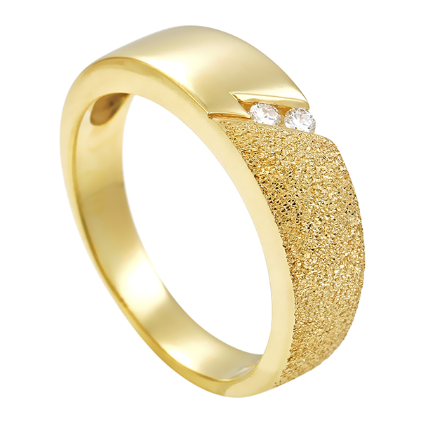 Diamantring, 14K, Gelbgold, Brillant