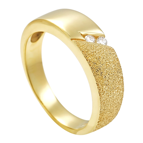 Diamantring, 14K, Gelbgold, Brillant