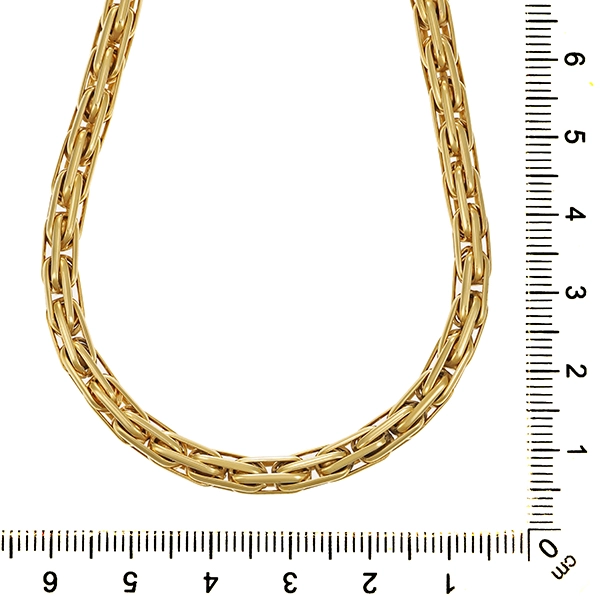 Collier, 14K, Gelbgold, Zopf