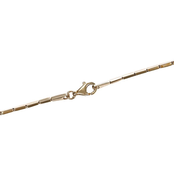 Collier, 14K, Weißgold, Zirkonia